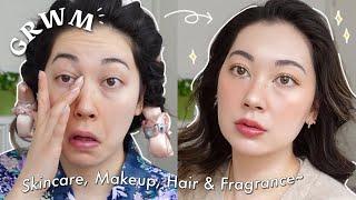 GRWM! morning skincare + makeup routine~