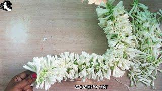 how to tie sampangi flower garland | sampangi poo malai kattuvathu eppadi easy method