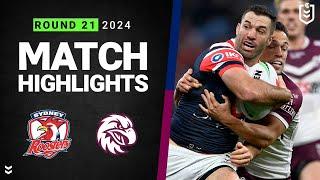 NRL 2024 | Roosters v Sea Eagles | Match Highlights