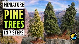 Miniature Pine Trees in 7 simple steps! Perfect for Wargaming Terrain 