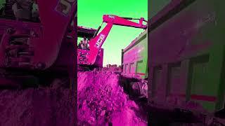 pink jcb 3dx backhoe eco  machine #jcb #jcb3dx #excavator #shorts