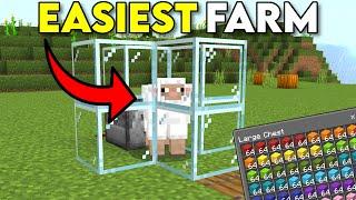 Easiest Wool Farm EVER! Minecraft Bedrock 1.21!