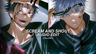 Scream & Shout - will.i.am Ft. Britney Spears [Edit Audio]