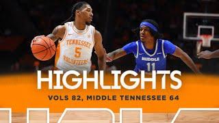 HIGHLIGHTS: No. 1 Vols 82, Middle Tennessee 64