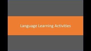 Language Learning Activities