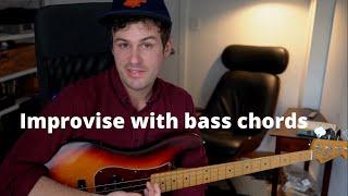 How to use CHORDS creatively on the bass - simple shapes