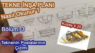 Tekne Planı Nasıl Okunur ? | Bölüm 3 : Tekne Postası Nedir ? Postalar Nasıl Çizilir ? - Kuzey 4.20