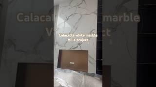 Well-known calacatta white marble will bring your project a sense of classic and elegance.#marble