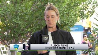 Alison Riske: 2022 Cincinnati First Round Win Interview