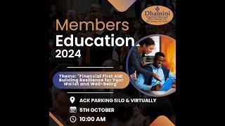 DHAMINI SACCO MEMBERS EDUCATION 2024