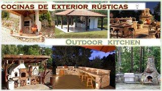 Cocinas rústicas de exterior  Outdoor rustic kitchen 