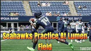 Seahawks Fest Practice At Lumen Field.