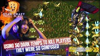 StarCraft Troll Plays  |  Using 50 Dark Templars to Kill Players #1 |  How To Gameplay