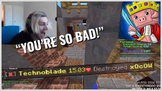 XQC vs Technoblade RAGE m0xy Week 10 Minecraft Monday