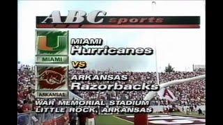 1991 #3 Miami Fl @ Arkansas No Huddle