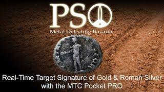 Sondeln in Bayern - Gold & Roman Silver Real-Time Target Signature with the MTC Pocket PRO