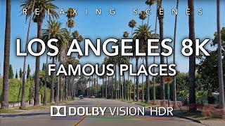 Driving Los Angeles Famous Places Part 1 8K Dolby Vision HDR: Downtown LA to Santa Monica California