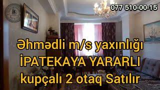 ƏHMƏDLİ İPATEKAYA YARARLI  BAKI KİNOTEATRIN YANI 2 OTAQLI TƏMİRLİ 13\3 85 KV MƏNZİL SATILIR