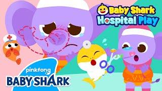 [NEW] The Elephant’s Nose Has Gone Flat! | Baby Shark Doctor | Hospital Play | Baby Shark Official