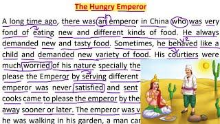 English Stories || The Hungry Emperor || Reading English Stories || Learn English Through Stories