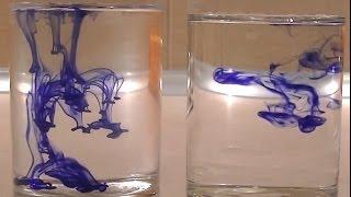 Diffusion and Temperature: Water & Pen ink & Vinegar