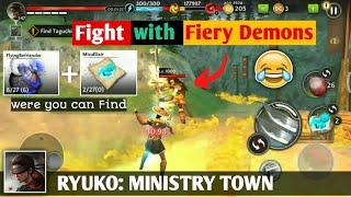 Fight with Fiery Demons  | Ryuko: Ministry Town | New Update Gameplay