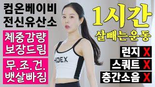 1 Hour Fat Burning Cardio Workout for Fun Weight Loss |  Low impact |  No Equipment, No Jumping