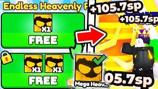 I Got RAREST MEGA HEAVENLY DOMINUS PET World 15 ENDLESS PACK in Roblox Arm Wrestle Simulator..