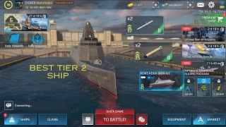 Best Tier 2 Destroyer ship modern warships