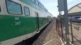 HORN! GO Transit 305 With 655 Departing Oakville GO 8/30/24