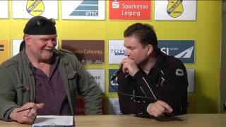 LVB-Talkrunde nach dem Spiel: SG LVB Leipzig vs. TG Münden 34:30