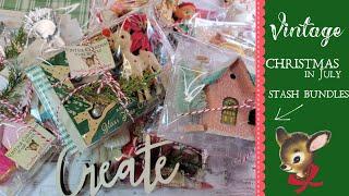 CHRISTMAS IN JULY Vintage Christmas Bundles! Perfect for assemblages & crafting! Take a Peek