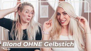 Kühles Blond OHNE Gelbstich  Blondieren zu Hause Schritt für Schritt 