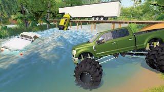 Millionaire saves villagers after huge storm | Farming Simulator 19