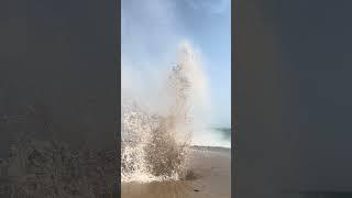 صدای موجت ای دریا!برایم شعرزیبایی ست پراز راز و پراز لذته مانند معمایی ست.#طبیعت #سفر #دریا #چابھار