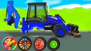 Correctly Correctly Guess (Menebak Gembar) JCB Tractor Excavator, Dump Truck Wheel Slide Game Truck