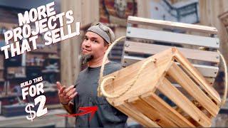 6 More Woodworking Projects That Sell - Low Cost High Profit - Make Money Woodworking (Episode 13)