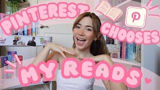 pinterest chooses my reads for the week  | spoiler free romance reading vlog