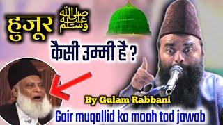 हुजूर ﷺ कैसी उम्मी हा?  Gulam Rabbani taqreer 2025 | New bayan | maulana gulam rabbani