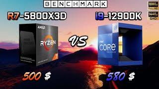 Ryzen 5800X3D vs i9 12900K // Benchmark // Test in 7 Games