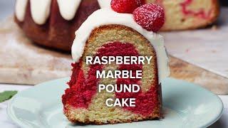 Raspberry Marble Pound Cake