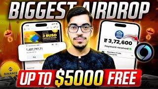 New Crypto Airdrop  Get Upto $5000 Profit All Users | free airdrop today | new airdrop 🪂