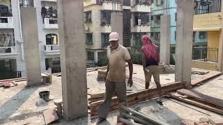 Dream Hut (DB-190) Column Casting for 2nd Floor Slab