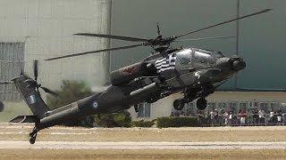 AH-64HA Apache | Takeoff, Airshow Display, Wheelie, Landing | Hellenic Army-AFW2013