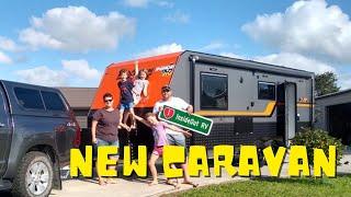 Picking up our brand new insideoutrv Caravan