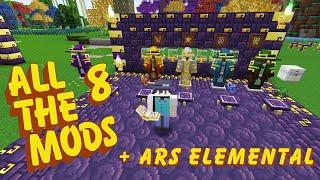 Minecraft in a Hurry - Ars Elemental Mod Semi-quick Overview - ATM8