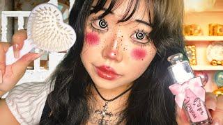 Old Doll fixes your DOLL Hair & Makeup ASMR ౨ৎ