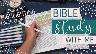 BIBLE STUDY WITH ME // How to Color Code Your Bible // Ephesians 6 | How I Study My Bible