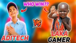 ADITECH VS LAKA GAMER // 1 VS 1 CUSTOM ROOM // WHO WON??