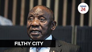 WATCH | 'Your city is filthy!' Ramaphosa tells Joburg Mayor Dada Morero amid service delivery woes